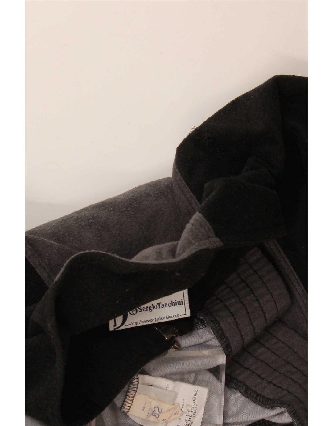 Sergio Tacchini Herren-Trainingsanzug-Oberteil, Jacke, IT 52, Größe L, Grau, Farbblock