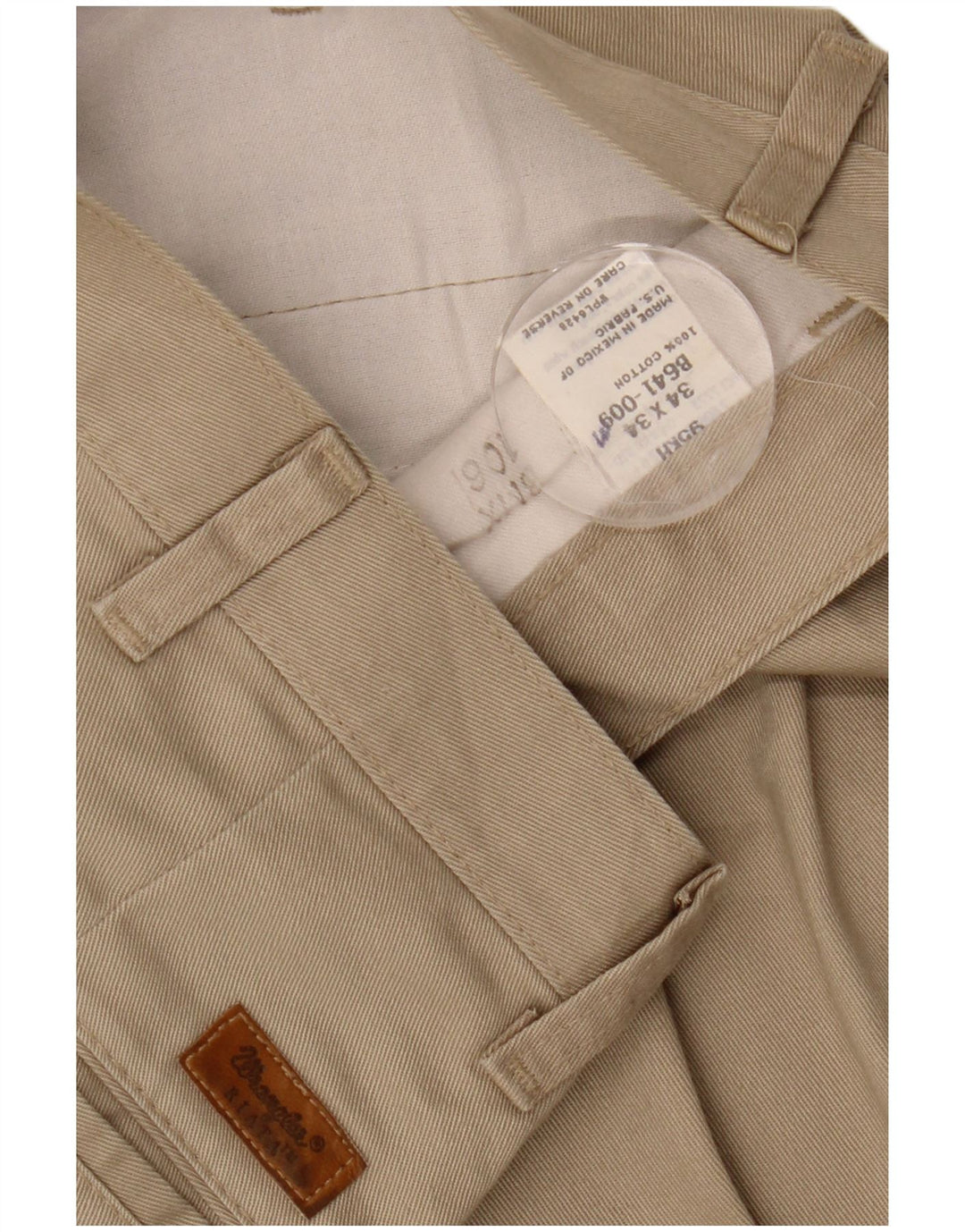 WRANGLER Herren-Chinohose mit Pegged, W34, L34, beige Baumwolle