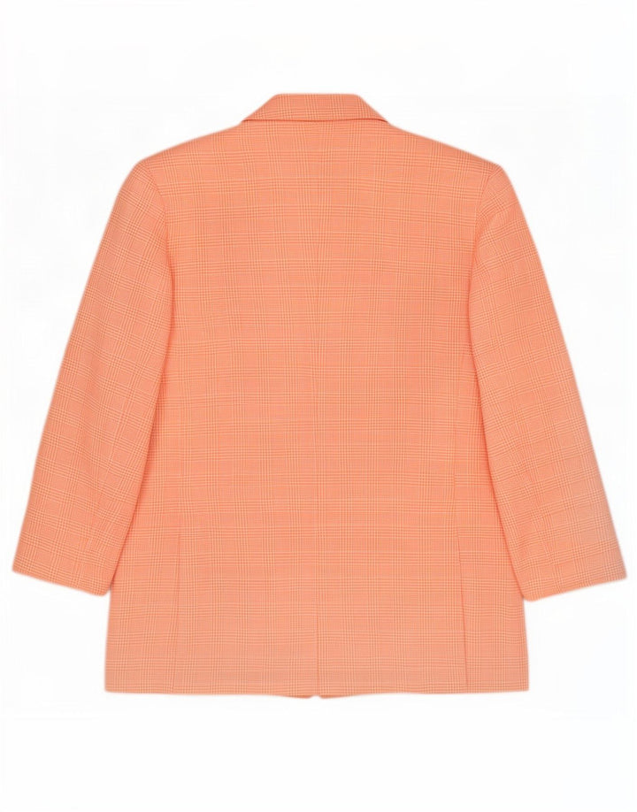 Pierre Cardin Damen-Blazerjacke mit 3 Knöpfen, Gr. 14, groß, rosa Hahnentrittmuster