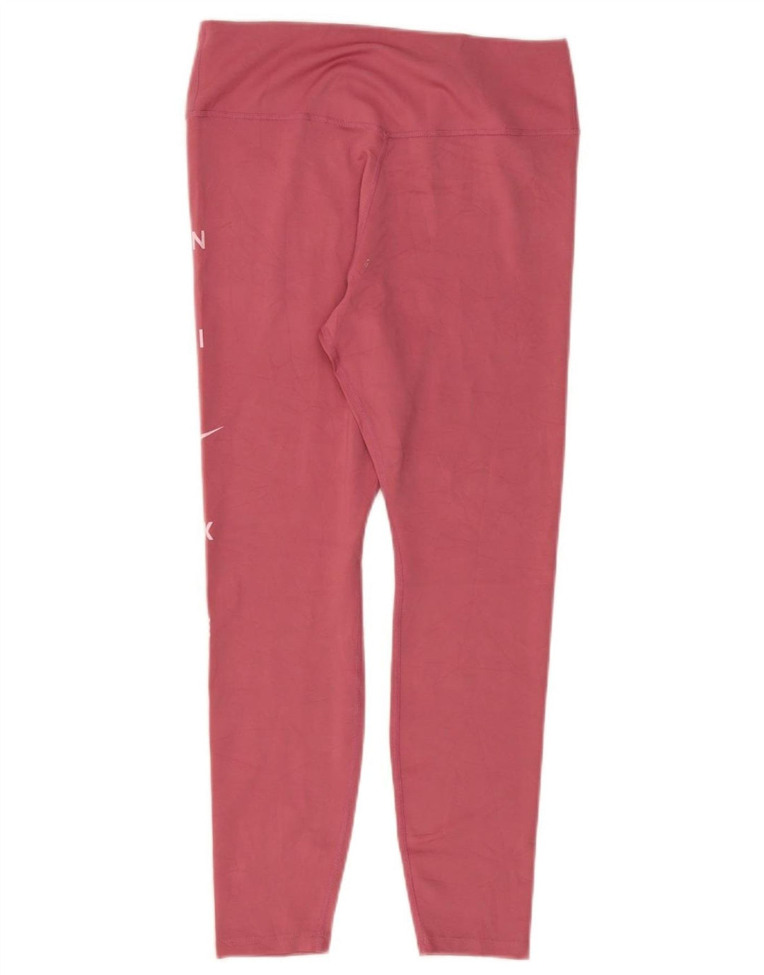 Nike Damen Dri Fit Graphic Leggings UK 14 Large Rosa Polyester