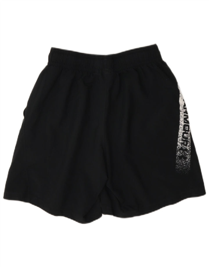 Under Armour Herren-Sportshorts mit Grafik, Größe S, schwarzes Farbblock-Polyester