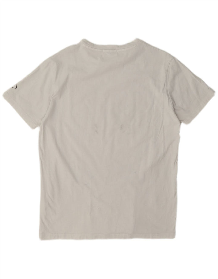 Replay Herren-T-Shirt mit Grafik, Größe L, aus weißer Baumwolle