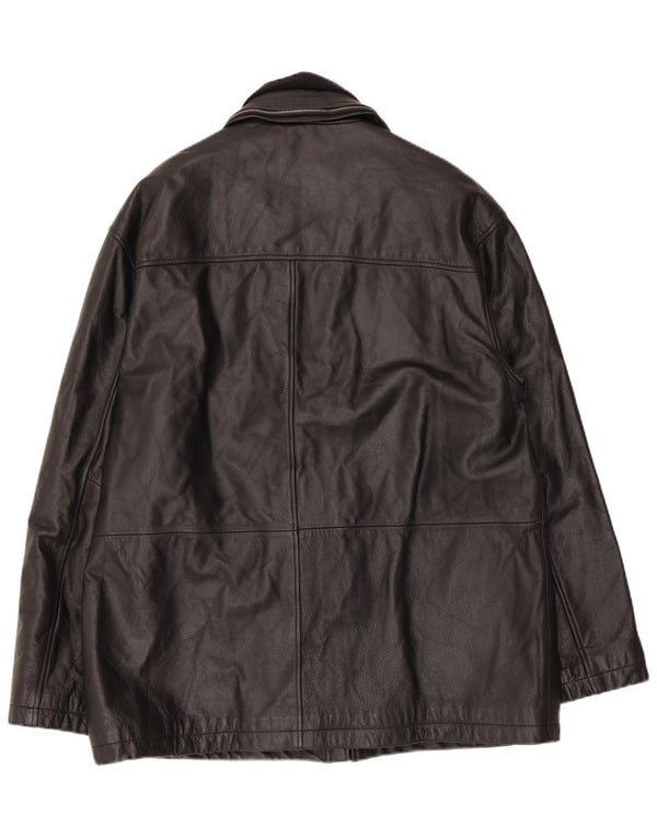 Kartel Herren Lederjacke UK 42 XL Schwarz