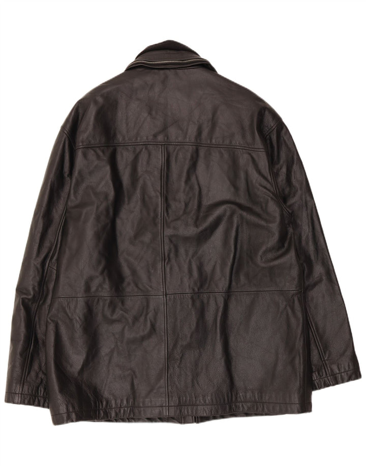 Kartel Herren Lederjacke UK 42 XL Schwarz