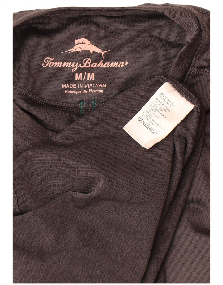 Tommy Bahama Herren-Oberteil, langärmelig, mittelgrau, Polyester
