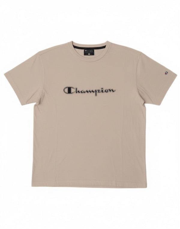 Champion Herren Grafik T-Shirt Top XL Weiß