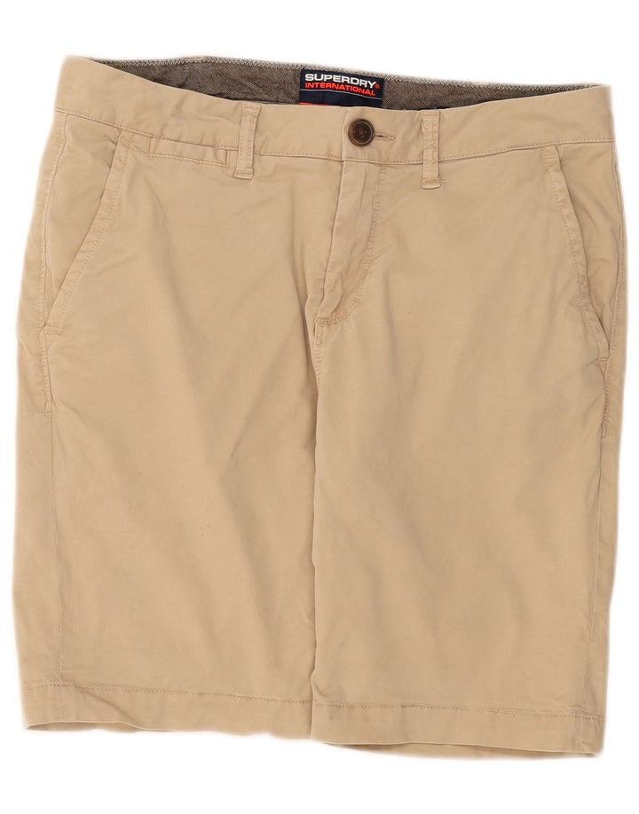 Superdry Herren Chinoshorts W32 mittelbeige Baumwolle