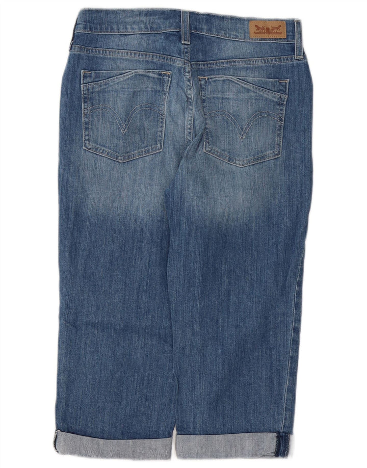 LEVI'S Damen Capri-Jeans US 4 Small W27 L18 Blaue Baumwolle