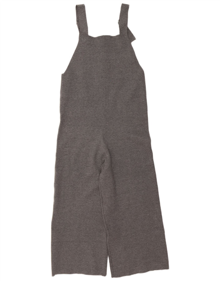 Zara Damen Strickoverall UK 12 Mittelgraue Viskose