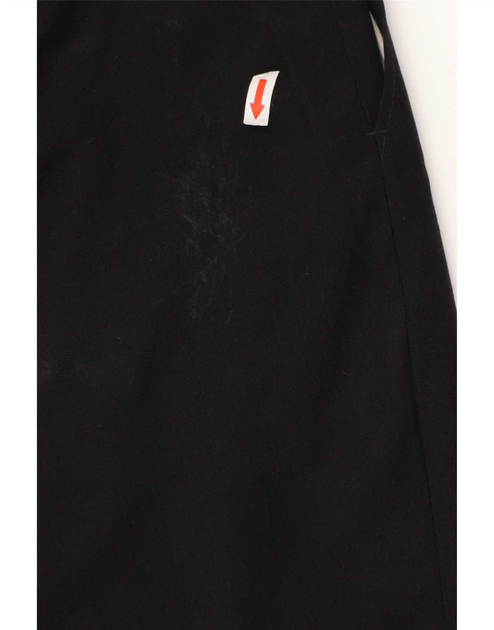 Marks & Spencer Herren-Anzughose mit Pegged-Anzug, W40, L33, schwarzes Polyester