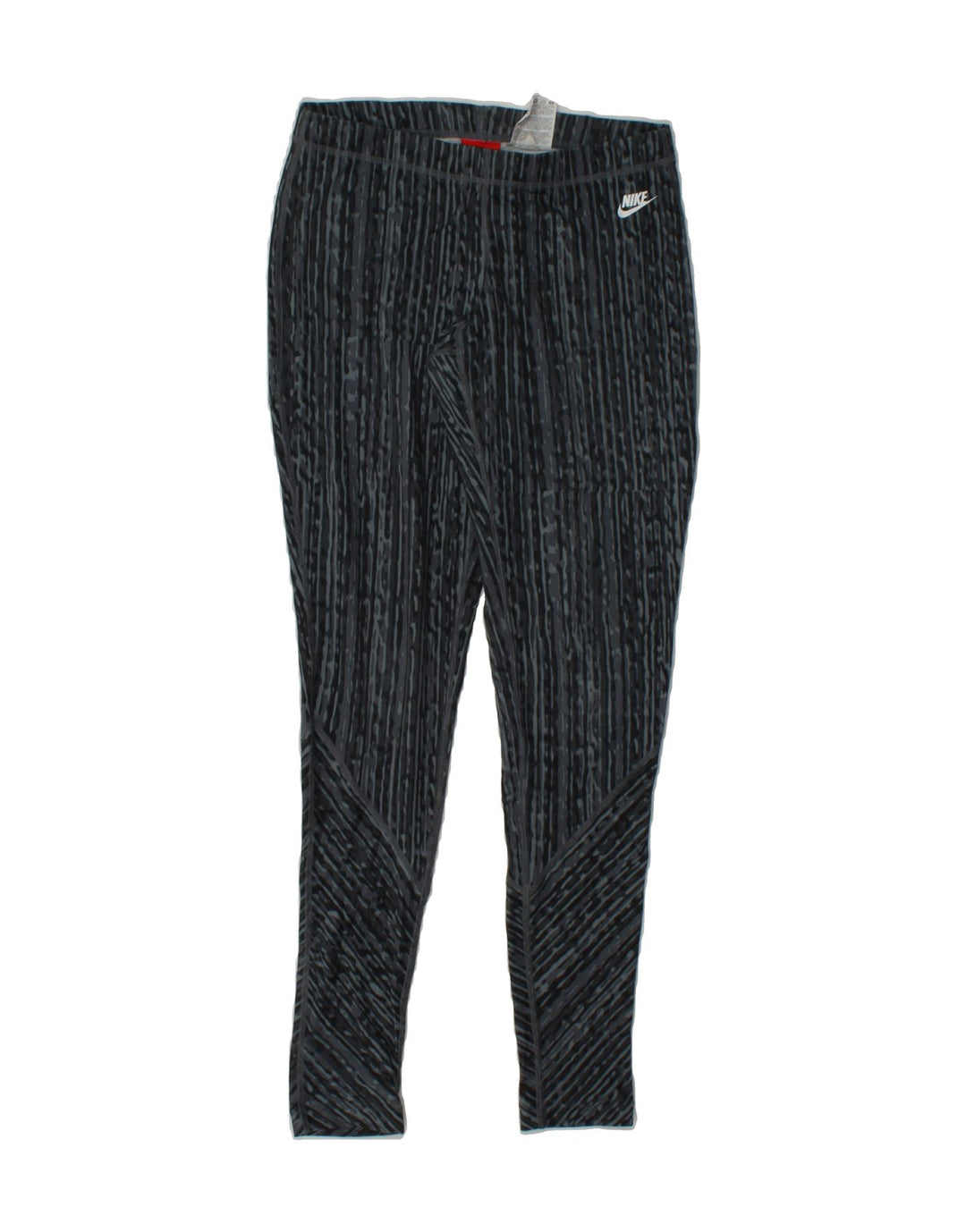 NIKE Womens Leggings UK 6 XS  Grey Striped Polyester Vintage Nike and Second-Hand Nike from Messina Hembry 