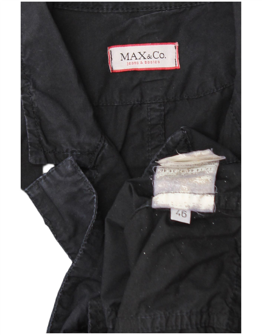 MAX & CO. Damen-Blazerjacke mit 3 Knöpfen, IT 46, Größe L, Schwarz