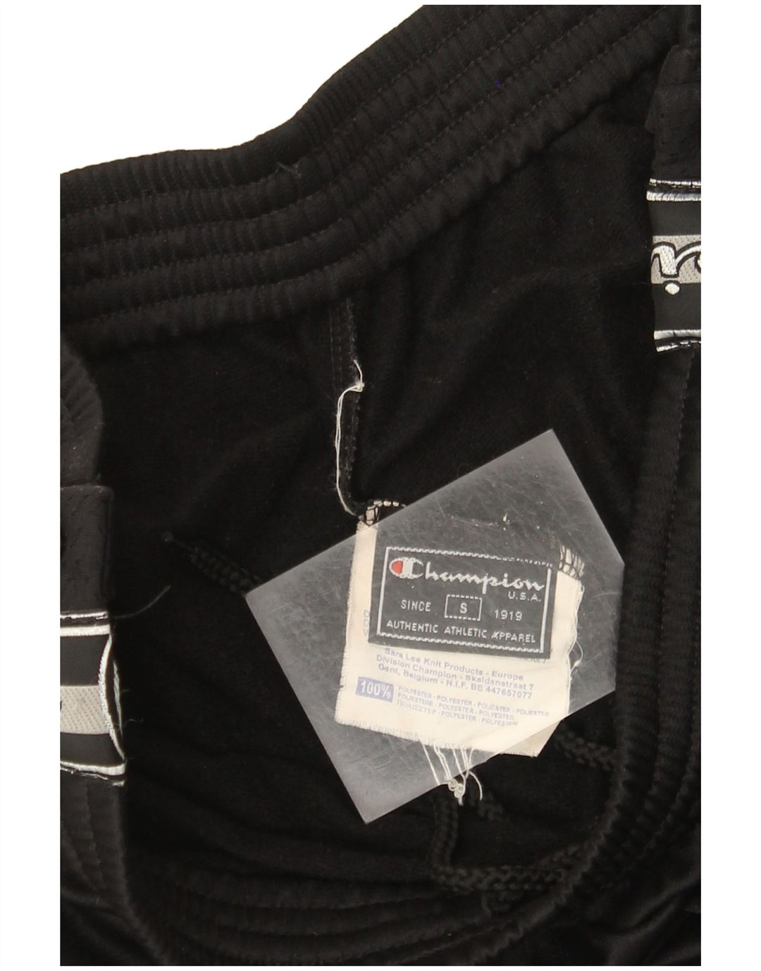 Champion Herren-Trainingshose mit Grafik, Größe S, Schwarz, Polyester