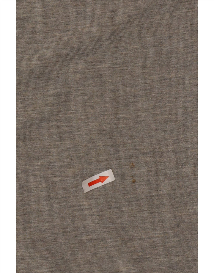 Puma Herren-T-Shirt-Oberteil aus mittelgrauer Colourblock-Baumwolle