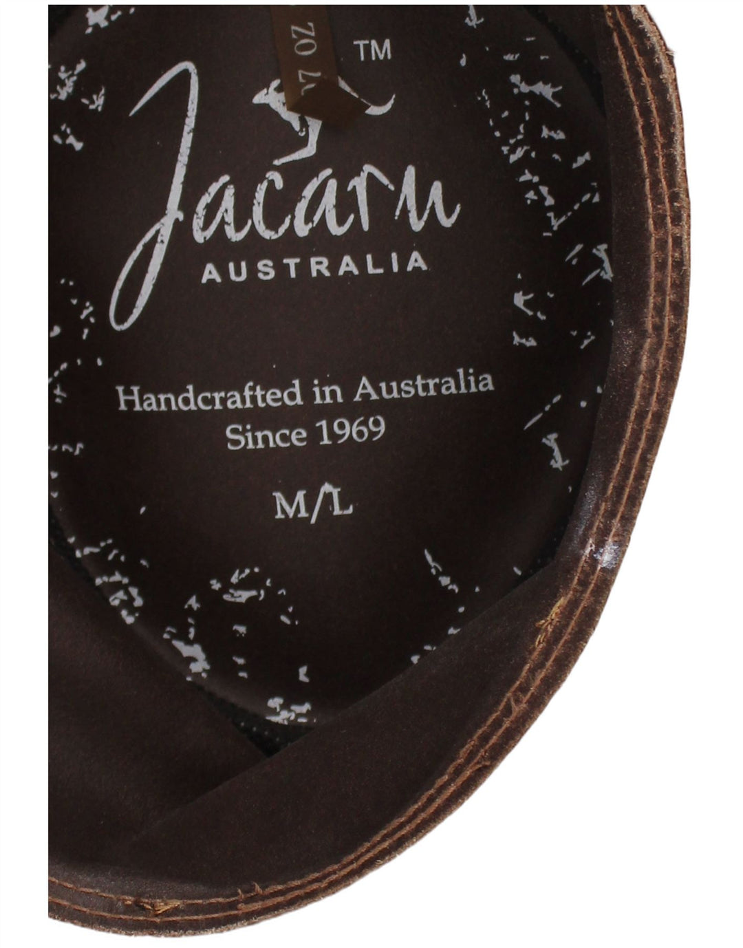 Jacaru Australia Herren-Cowboyhut aus Wildleder, mittelgroß/groß, brauner Western