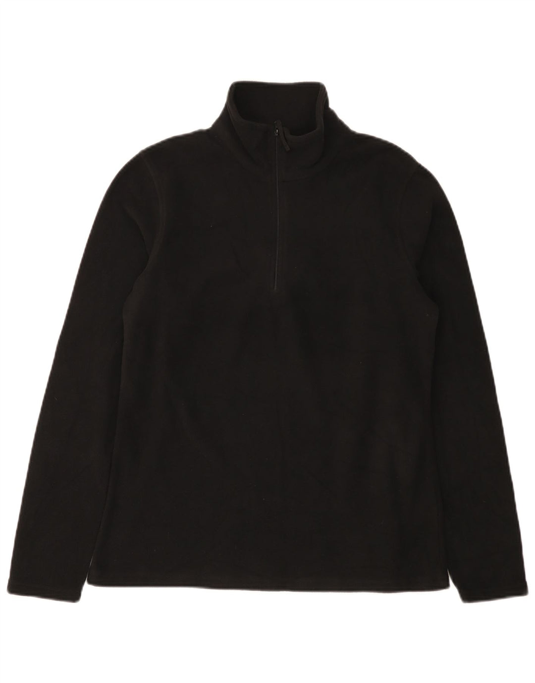 Mountain Warehouse Damen-Fleecepullover mit Reißverschluss am Kragen, UK 14, Mittelschwarz