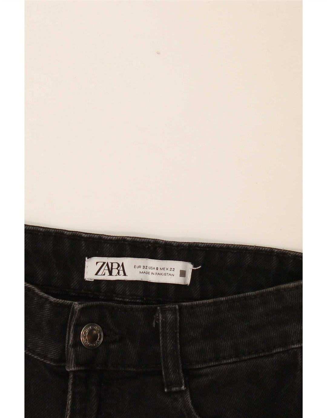 Zara Damen Slim Jeans EU 32 2XS W22 L28 Schwarz
