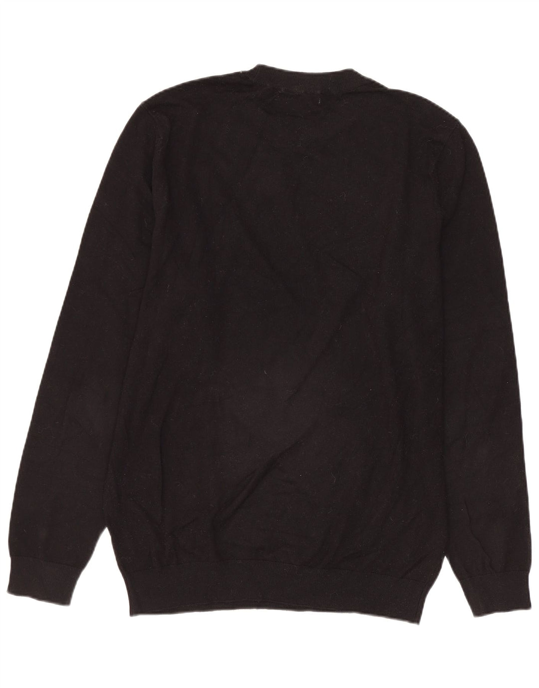 Zara Damen-Pullover mit Rundhalsausschnitt, Gr. 14, mittlere schwarze Viskose
