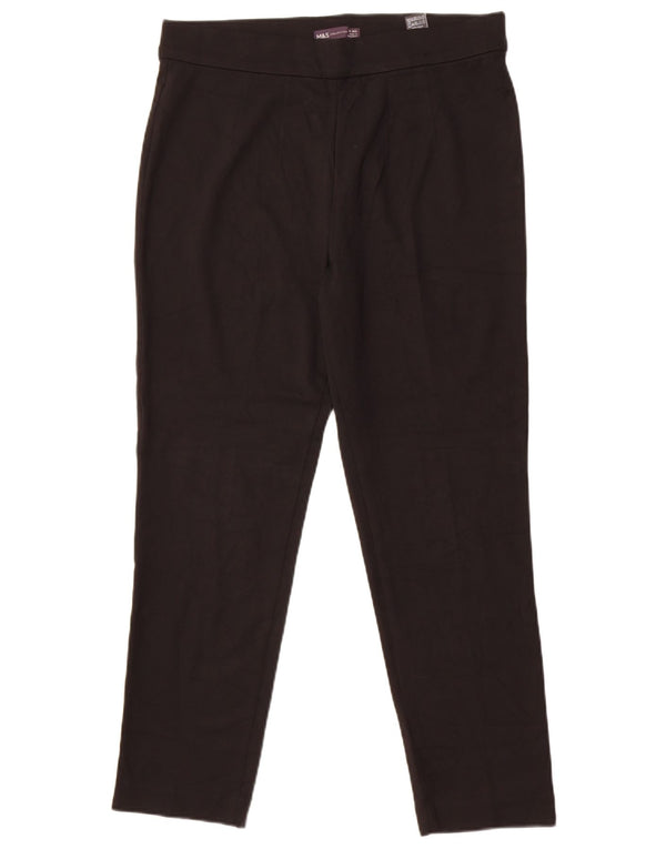 Marks & Spencer Damen Leggings UK 14 Large Schwarze Viskose