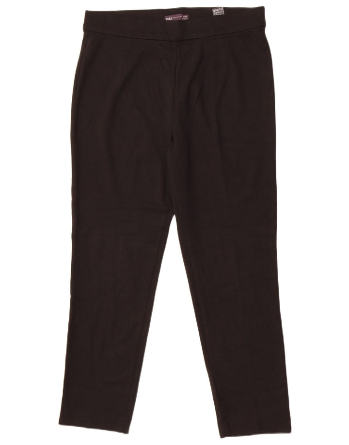 Marks & Spencer Damen Leggings UK 14 Large Schwarze Viskose