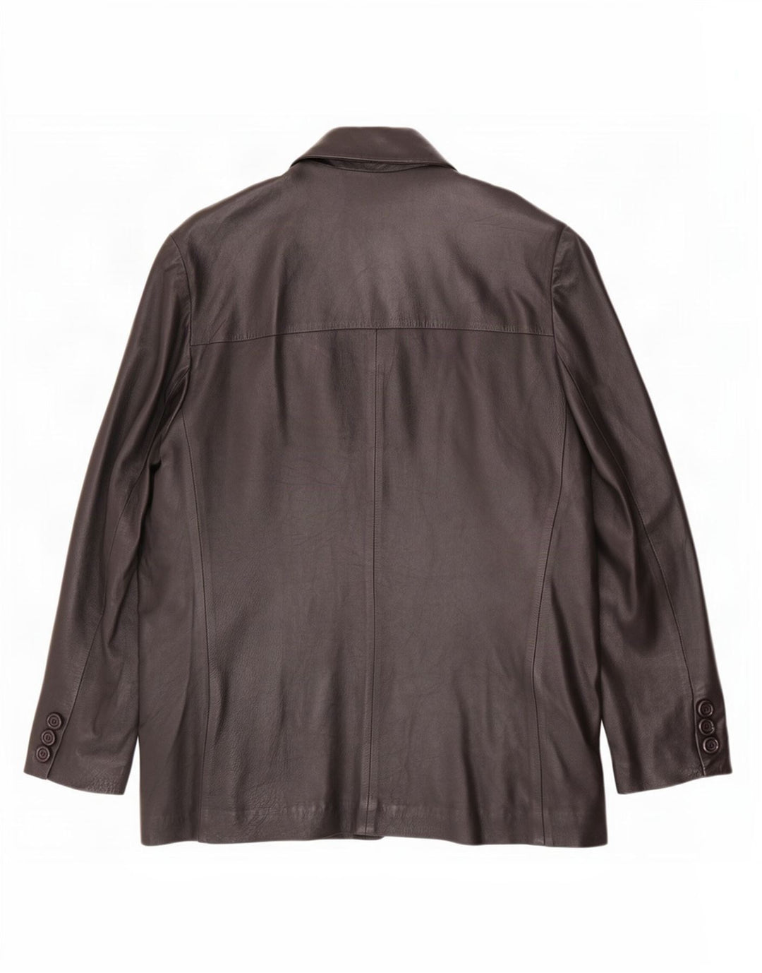 MONTANA Herren 2-Knopf-Lederblazerjacke UK 42 XL Schwarz