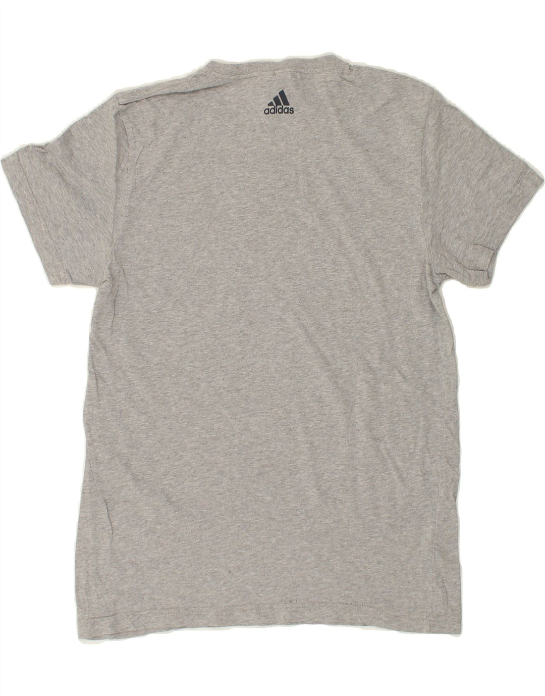 ADIDAS Mens Graphic T-Shirt Top Medium Grey Cotton Vintage Adidas and Second-Hand Adidas from Messina Hembry 