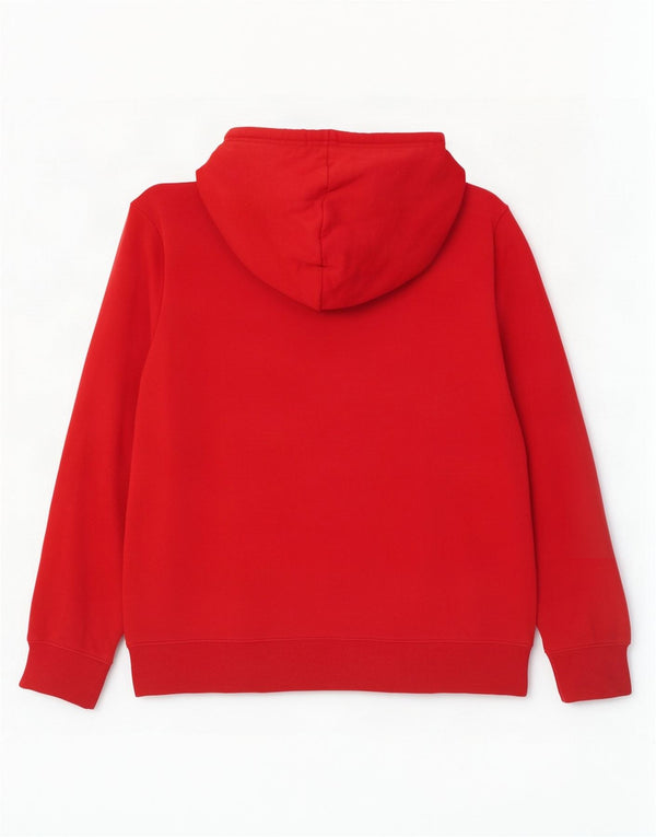 Marks & Spencer Herren-Kapuzenpullover, 3XL, rote Farbblock-Baumwolle