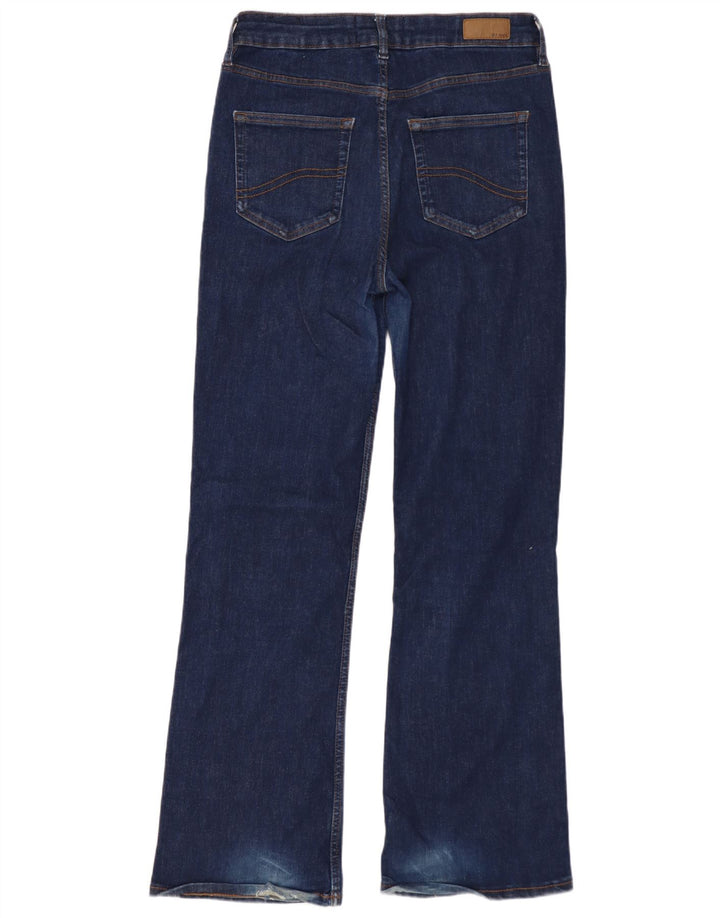 Fat Face Damen Bootcut-Jeans UK 12 Medium W29 L28 Marineblaue Baumwolle