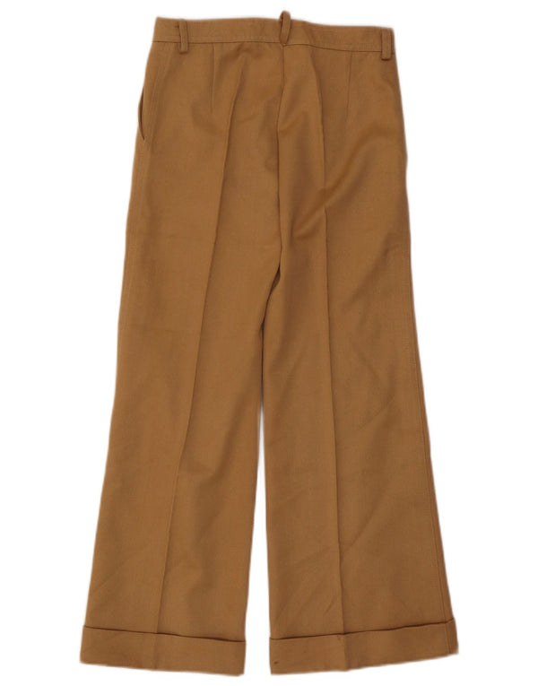 Vintage Damen Freizeithose mit weitem Bein W26 L26 Beige