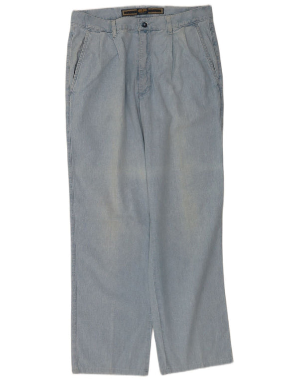 Corona Damen-Jeans mit hoher Taille, gerade, W30, L30, blaue Baumwolle