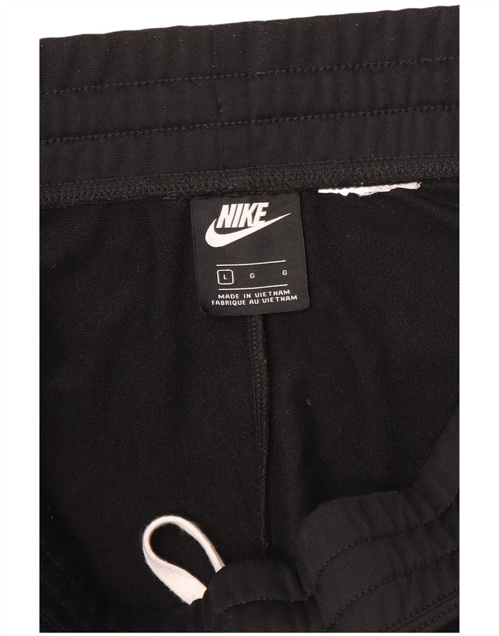 Nike Herren-Trainingshose, Größe L, Schwarz, Farbblock