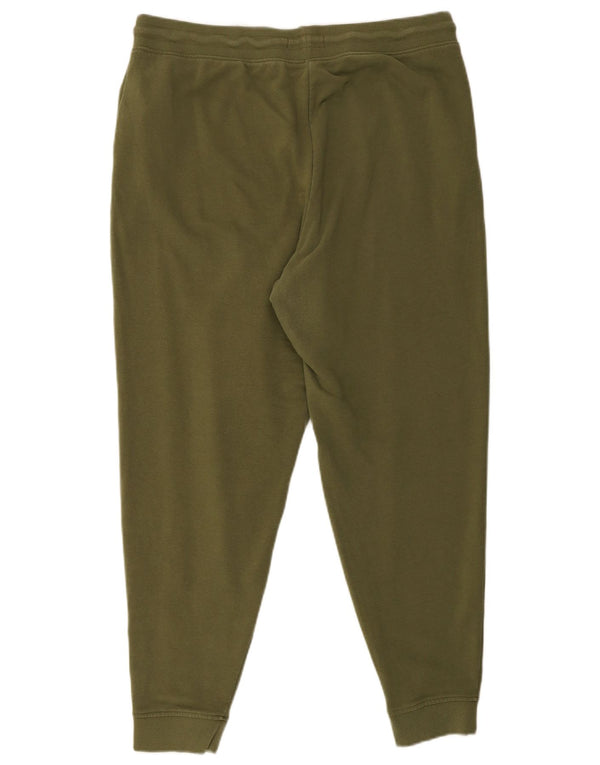 Marks & Spencer Damen Trainingshose Jogger UK 18 XL Khaki Baumwolle