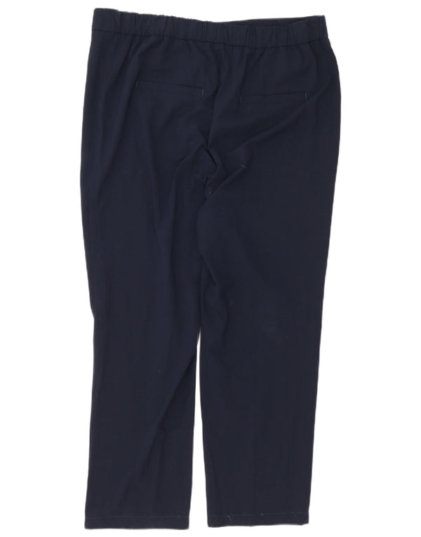 Marks & Spencer Damen Gerade Freizeithose UK 18 XL W40 L28 Marineblau