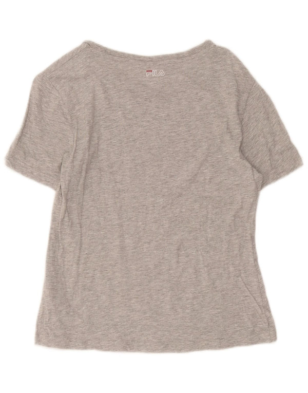 Fila T-Shirt mit Grafik für Mädchen, 13–14 Jahre, Größe L, Grau, Baumwolle