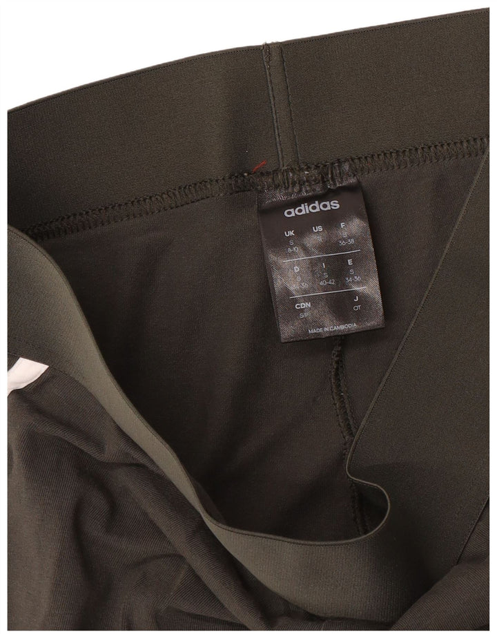 Adidas Damen Leggings UK 8/10 Small Grau