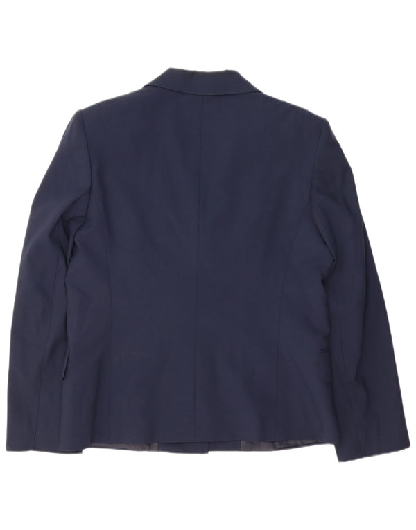 Gianfranco Ferre Damen 3-Knopf-Blazerjacke UK 14 Large Marineblau
