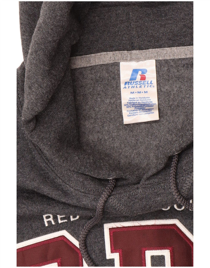 RUSSELL ATHLETIC Herren-Kapuzenpullover mit Grafik, mittelgraue Baumwolle