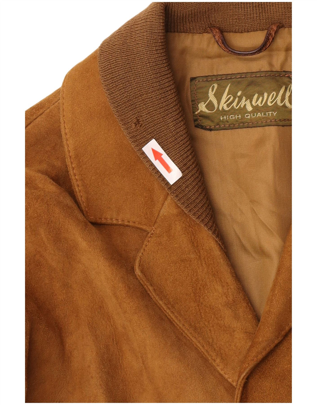 Vintage Herren Wildlederjacke IT 48 Mittelbraun