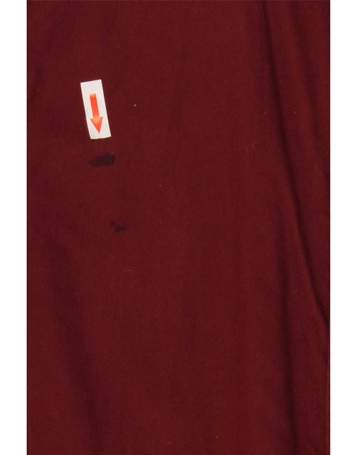Jack Wills Slim-Fit-Hemd für Herren, Größe S, Burgunderrot, Baumwolle