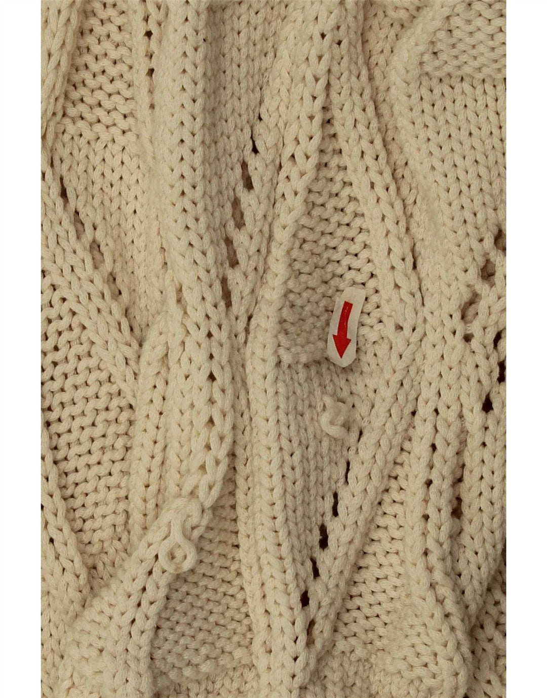 Zara Damen-Cardigan-Pullover UK 14 Mittelbeige Baumwolle