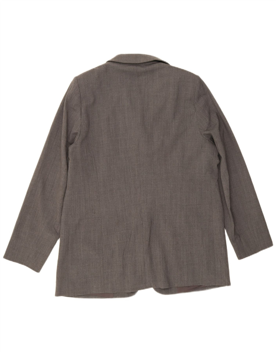 Marina Rinaldi Damen-Blazerjacke mit 3 Knöpfen, Größe 25, großes graues Polyester