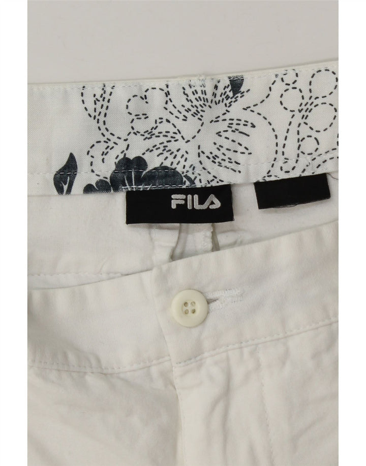 Fila Herren Chinoshorts W32 Mittelweiß