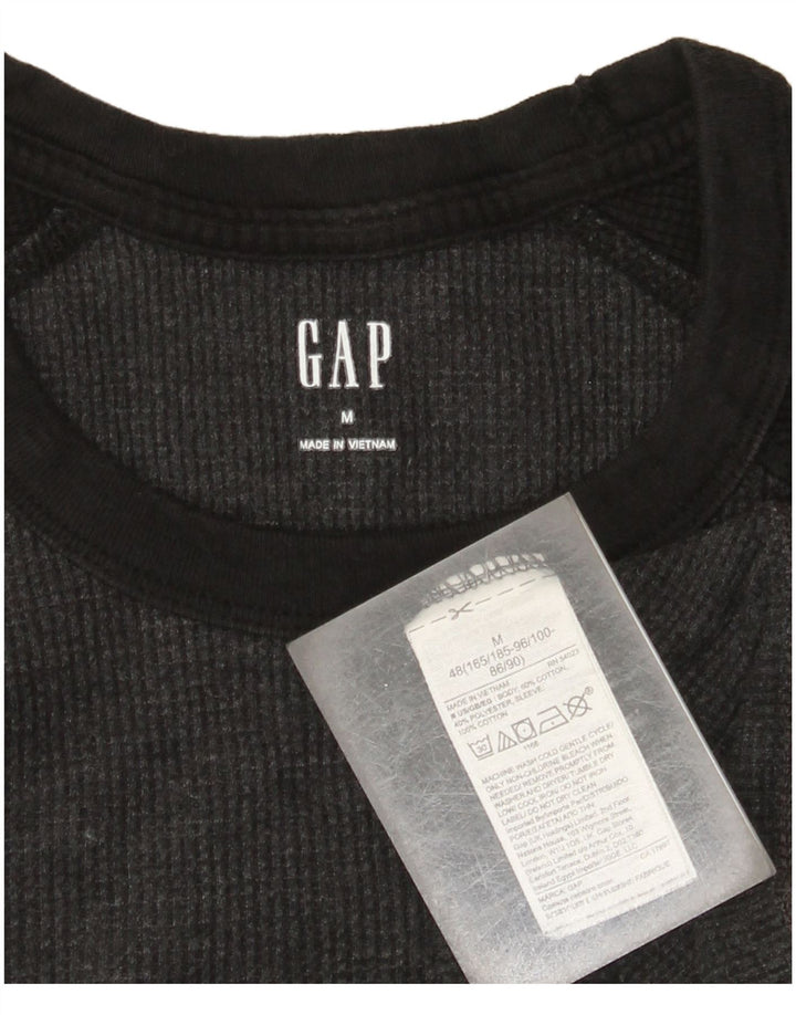 Gap Herren-Sweatshirt-Pullover aus mittelgrauer Colourblock-Baumwolle