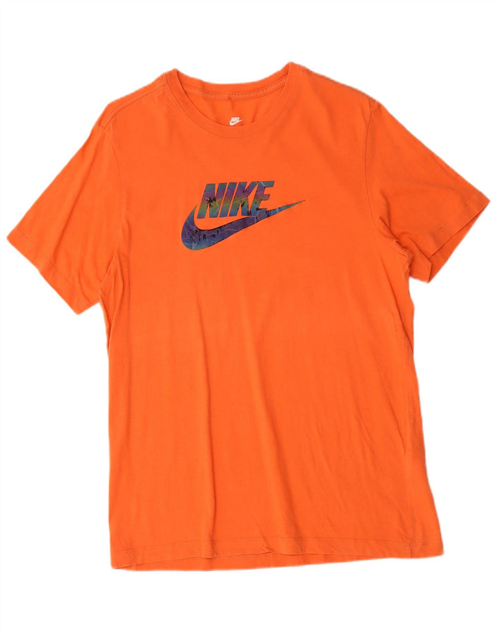 Nike Herren-T-Shirt mit Grafik, mittelorange Baumwolle
