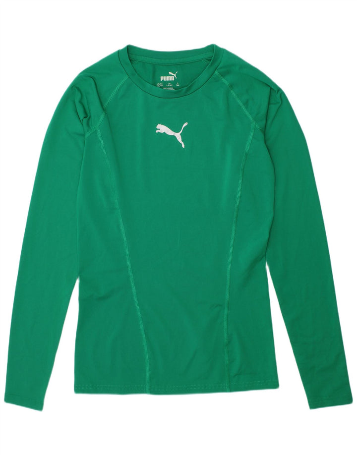PUMA Mädchen Top Langarm 13-14 Jahre Grün Polyester