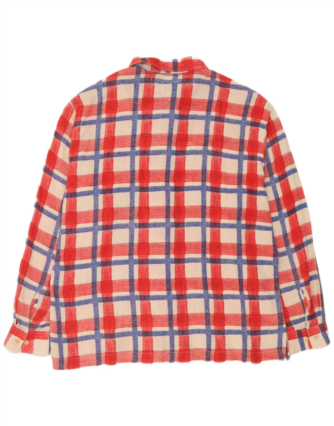 Gas Herrenhemd XL, rot kariert, Baumwolle