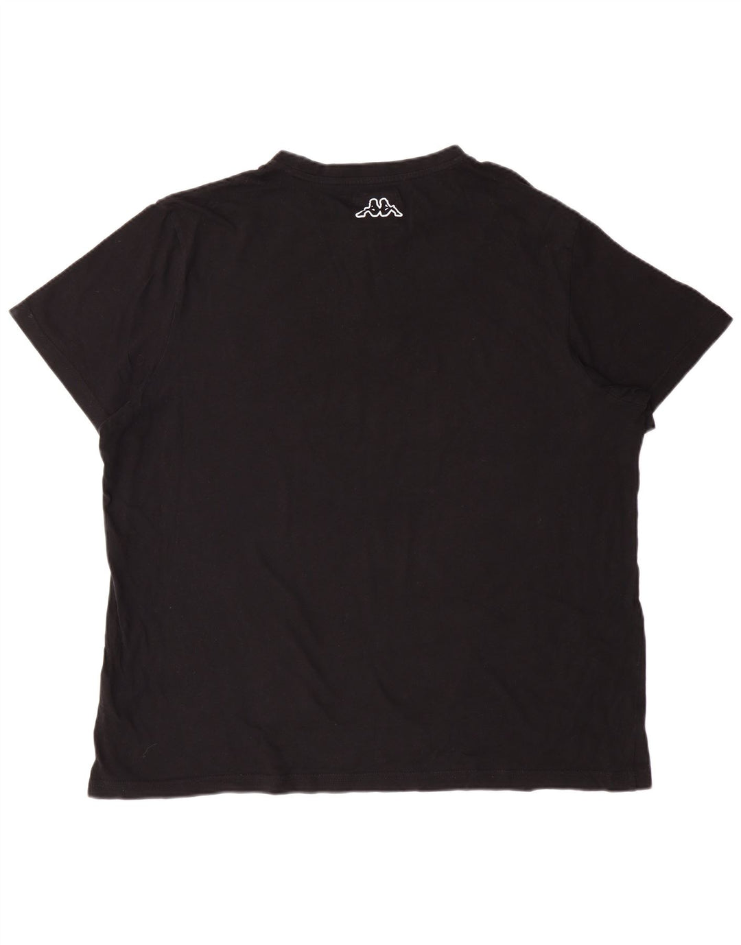 KAPPA Herren Grafik T-Shirt Top 2XL Schwarz Baumwolle