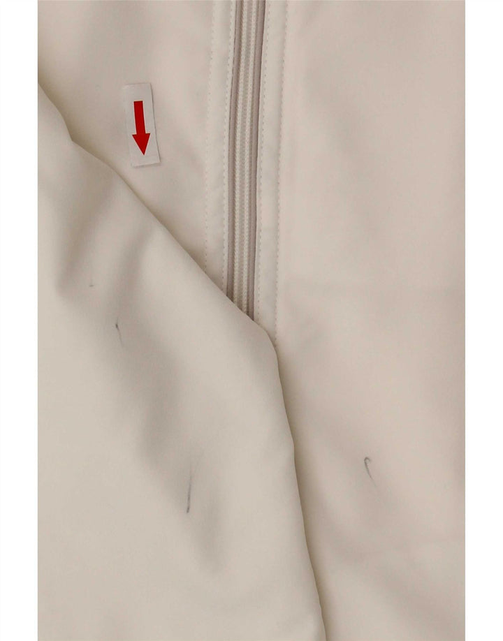 Sergio Tacchini Damen-Trainingsanzug, Oberteil, Jacke, Größe 14, mittelweiß