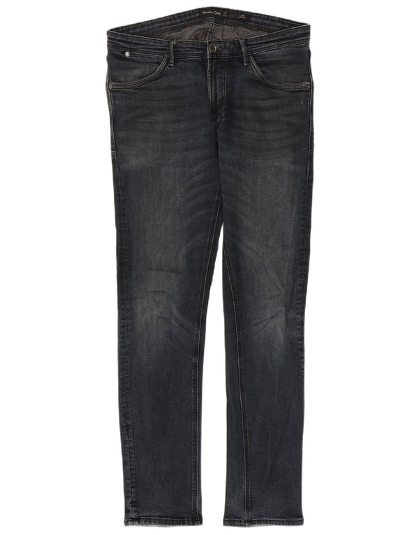 Massimo Dutti Herren Slim Jeans EU 42 Groß W32 L32 Marineblau Baumwolle