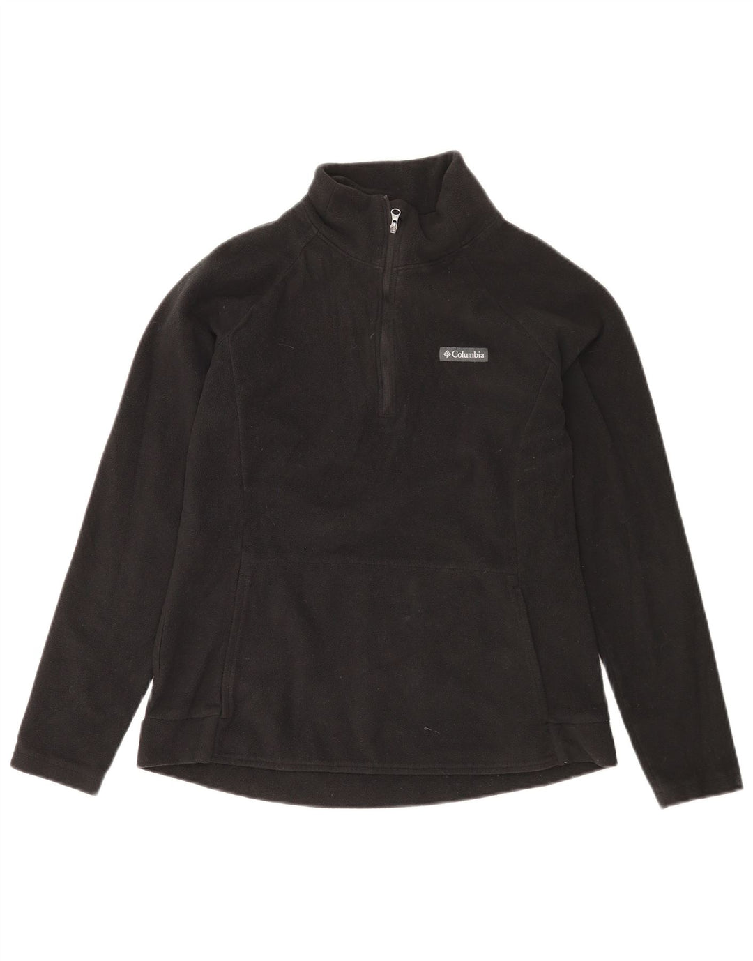 Columbia Damen-Fleecepullover mit Reißverschluss, UK 14, Größe L, Schwarz, Polyester